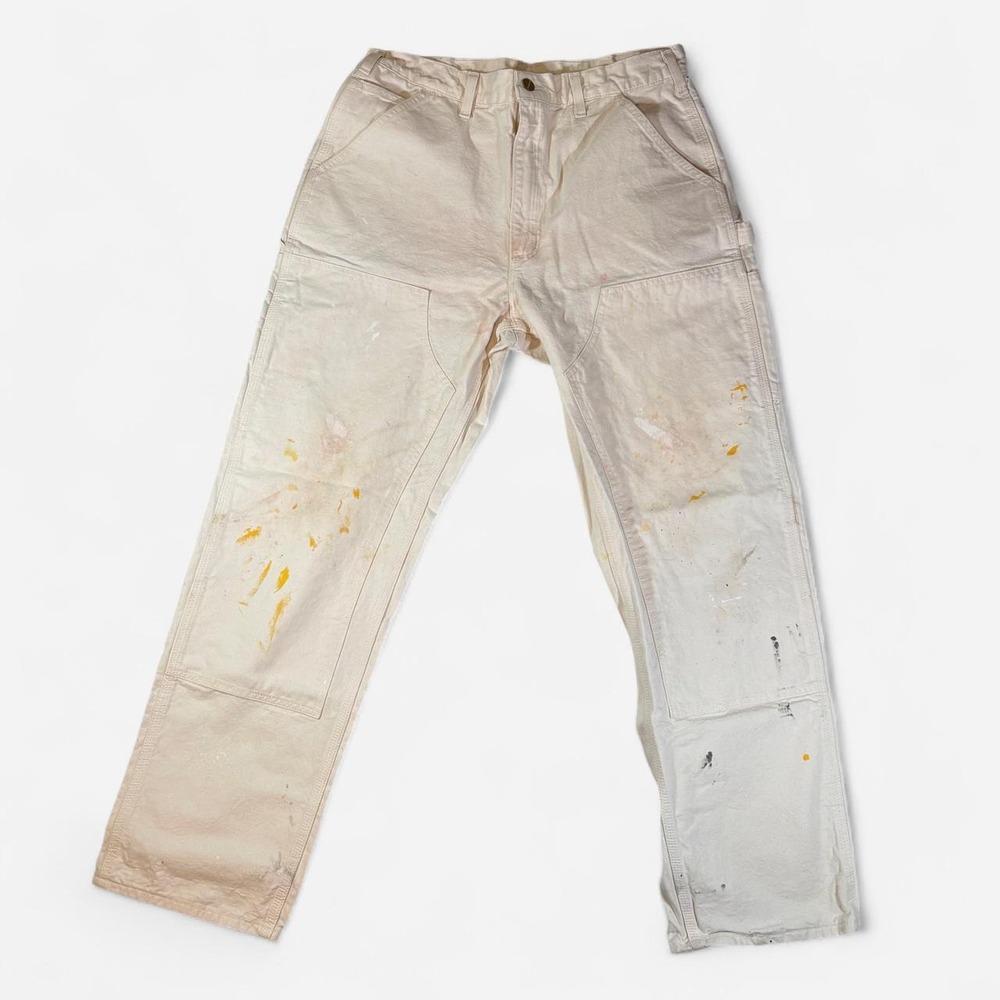 'Carhartt UB04 NAT Double Knee Work Wear Carpenter Pants